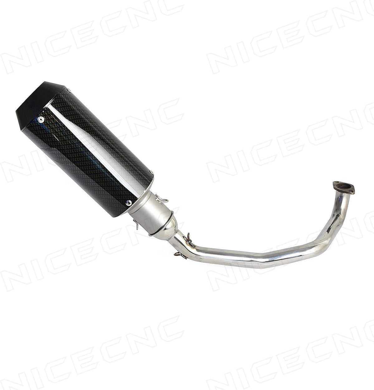 Stainless Steel Exhaust Muffler Pipe System for GY6 Scooters, Pack of 2 C60848