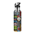Stainless Steel 20 OZ Vacuum Insulated Water Bottle with Straw Lid X144
