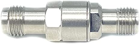 2.4 mm Female to 3.5 mm Female Microwave Adapter, 50 Ohm, Stainless Steel Body F922
