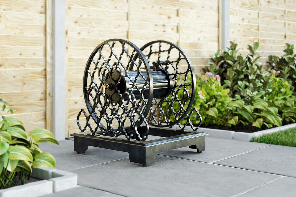Metal Ornamental Trellis Hose Reel I152