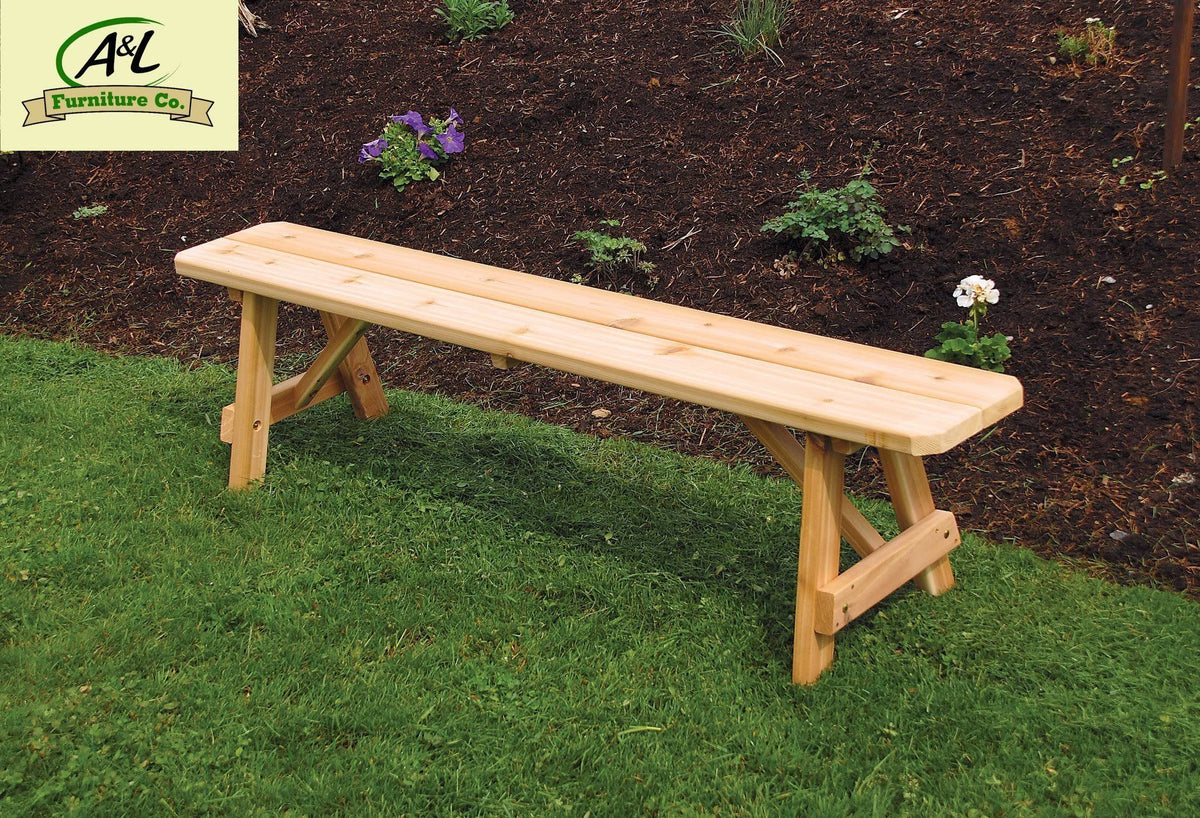 Walnut Stain Backless Bench T25031