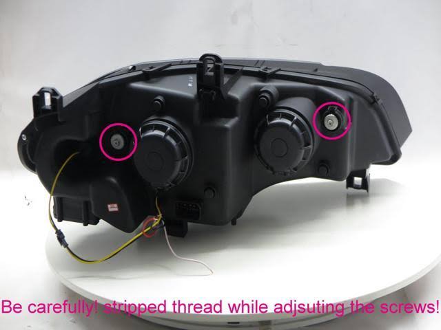 X5 E70 Pre-Facelift SUV LED 3D U-Bar Halogen Headlight Black T6321