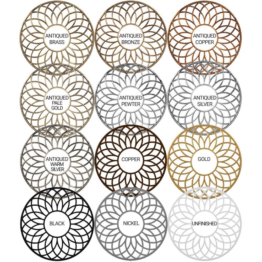 Gold PVC Pierced Ceiling Medallion N77121