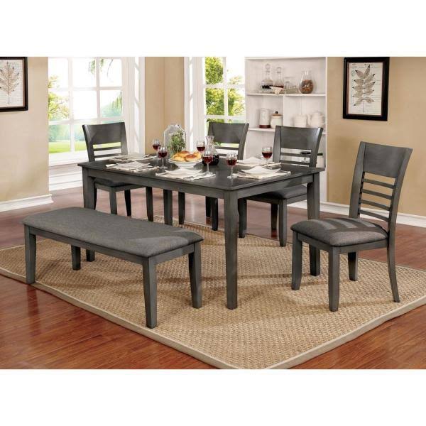 Gray Fabric Bench B504
