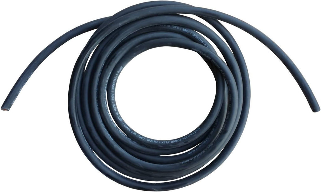 6 Gauge 25 Feet Black + 25 Feet Red Pure Copper Flexible Cable Wire V251