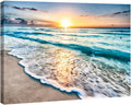 Large Canvas Prints Wall Art Ocean Beach Pictures Paintings Ready to Hang Stretched and Framed Seascape Giclee Artwork C399513
