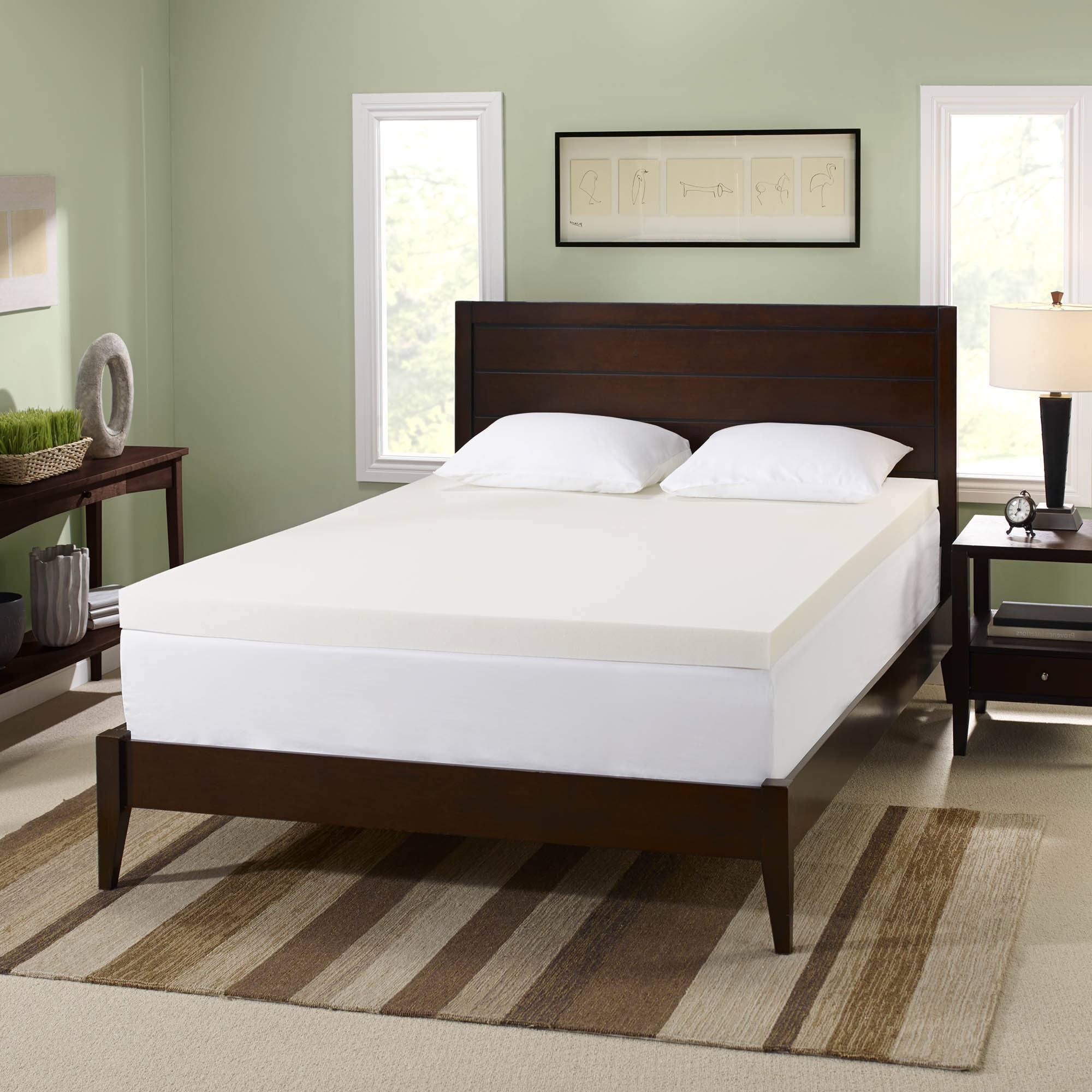 White Full 3-Inch Memory Foam Mattress Topper L1152