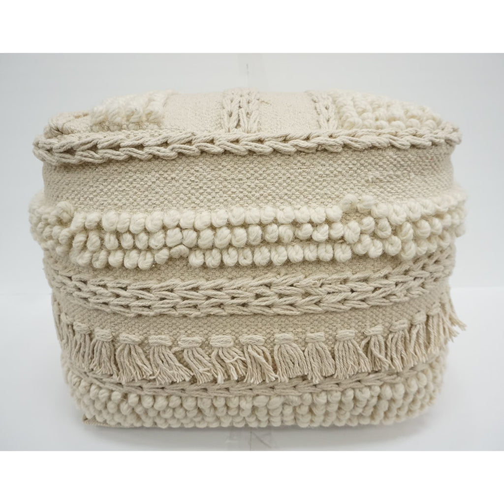 Wool Cotton Pouf O445012