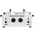 Portable Electric Double Pot Wax Warmer with Adjustable Temperature Setting O273