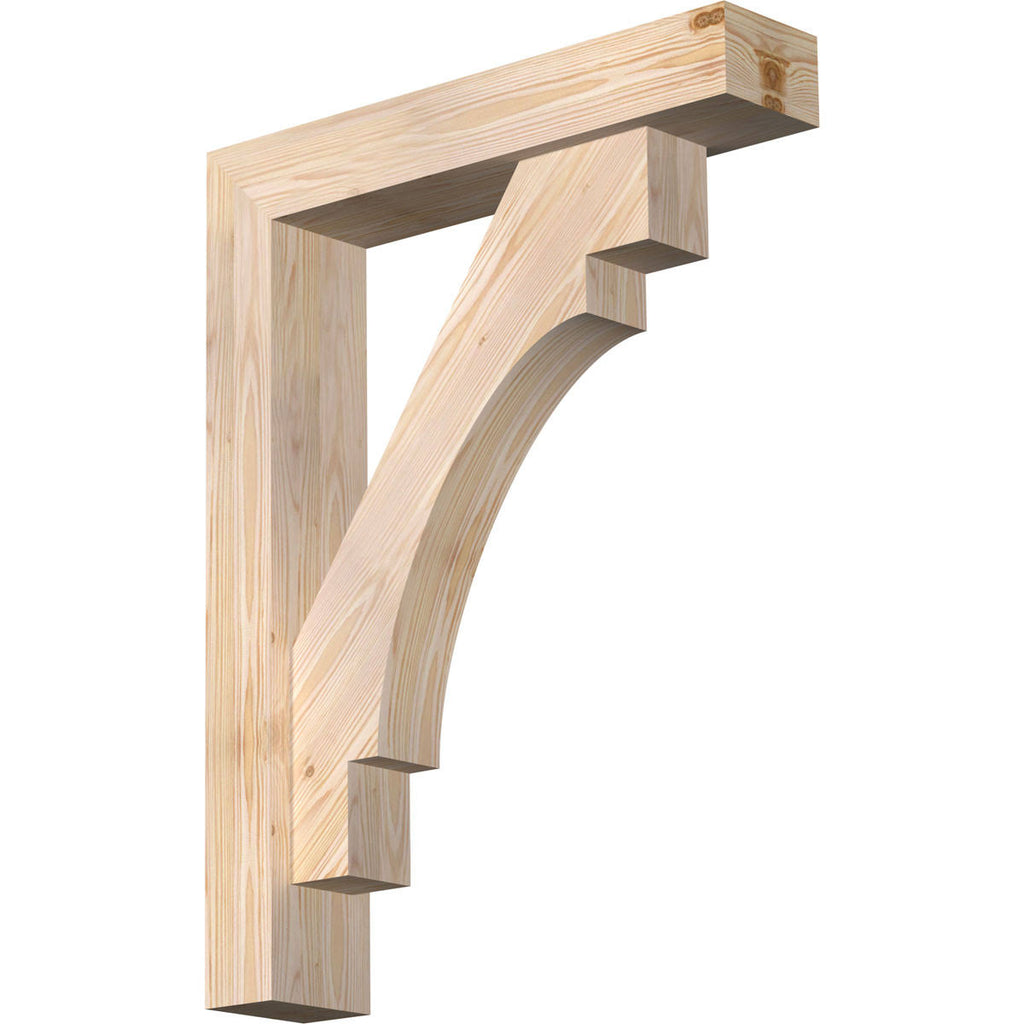 5 1/2x22W x 26x22D x 34x22H Douglas Fir Bracket P6984