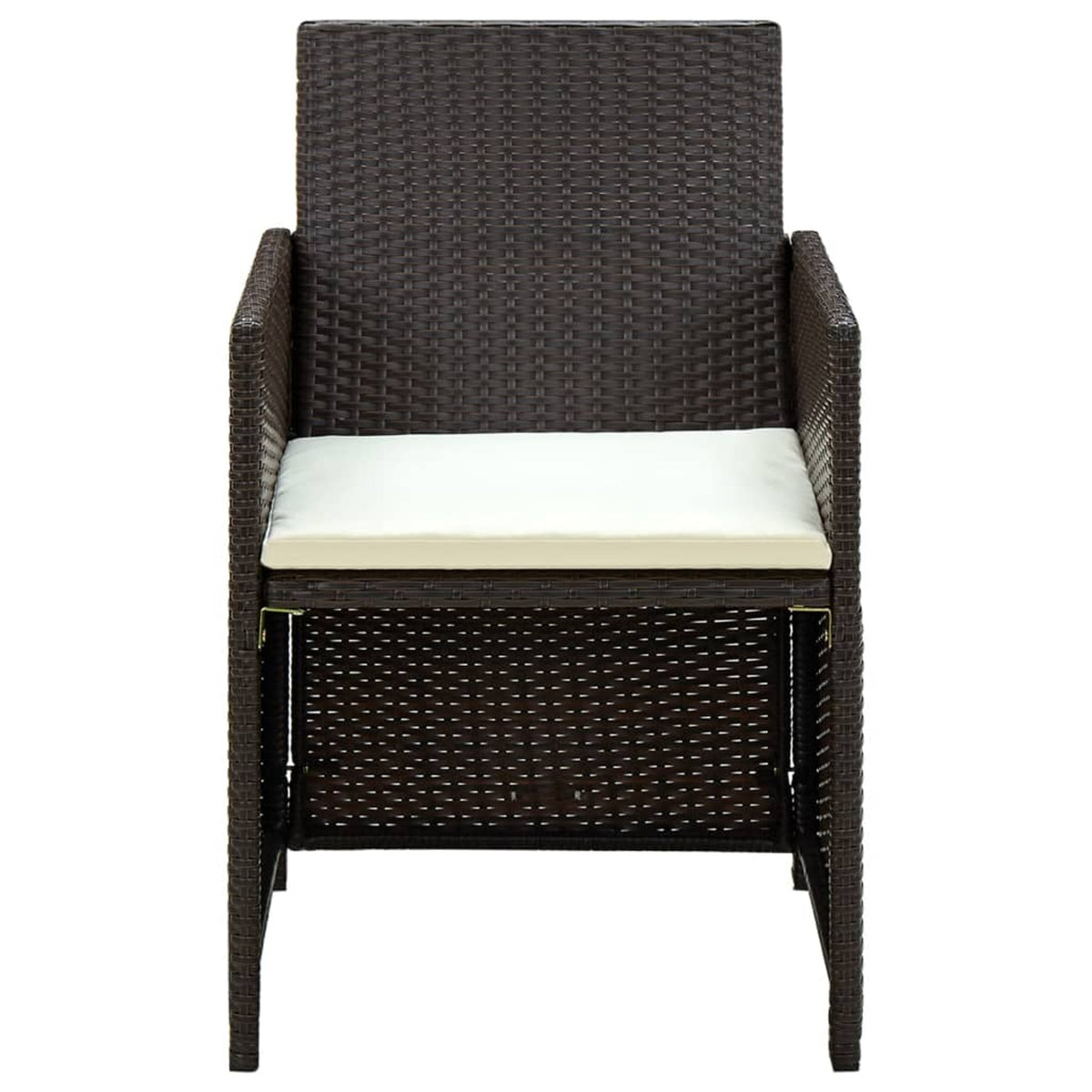 4 Piece Poly Rattan Outdoor Sectional Sofa Set with Coffee Table O2135