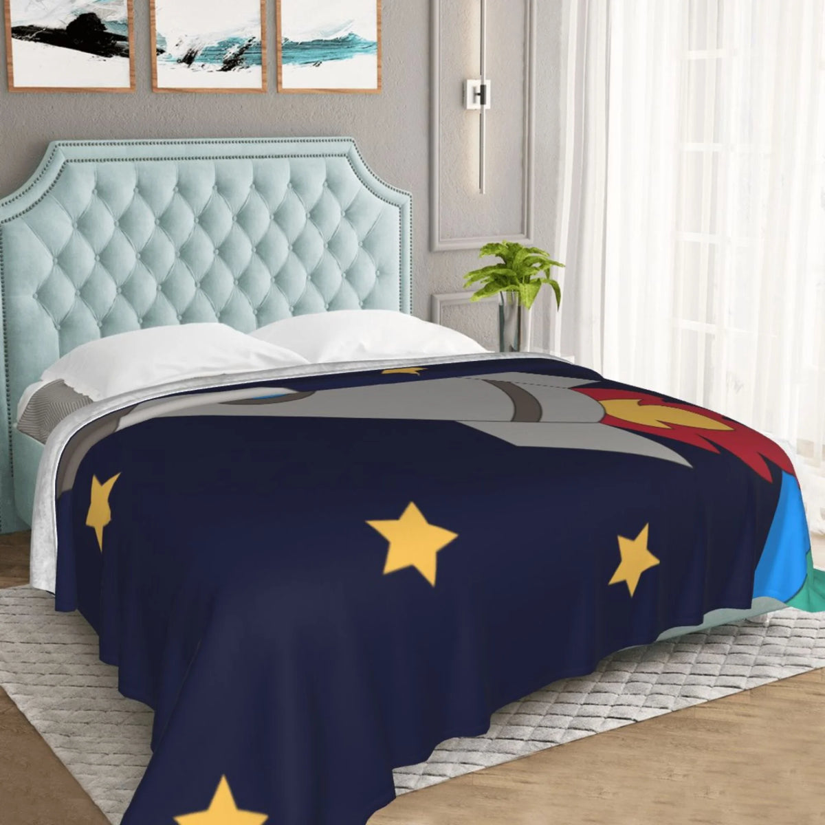50" x 40" Plush Throw Blanket W688164
