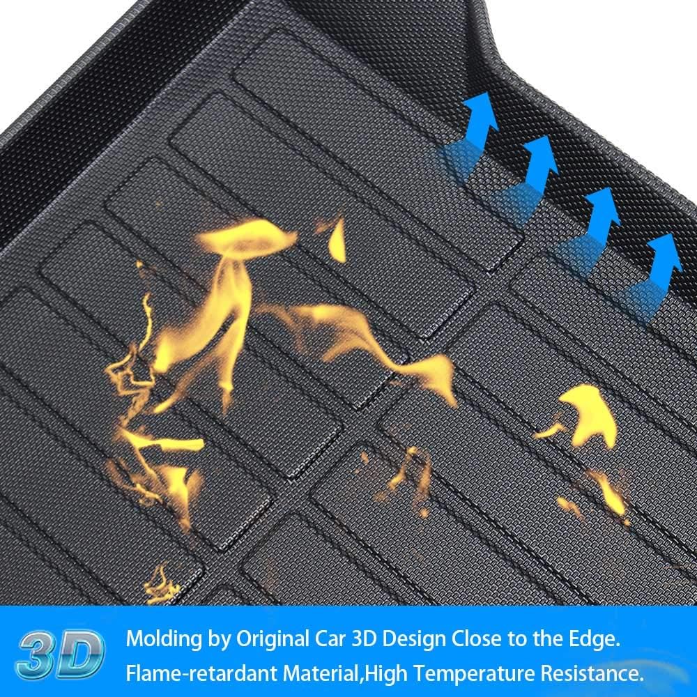 Custom Fit Cargo Liner Trunk Mat for Jeep Cherokee 2014-2021, Pack of 2 C946