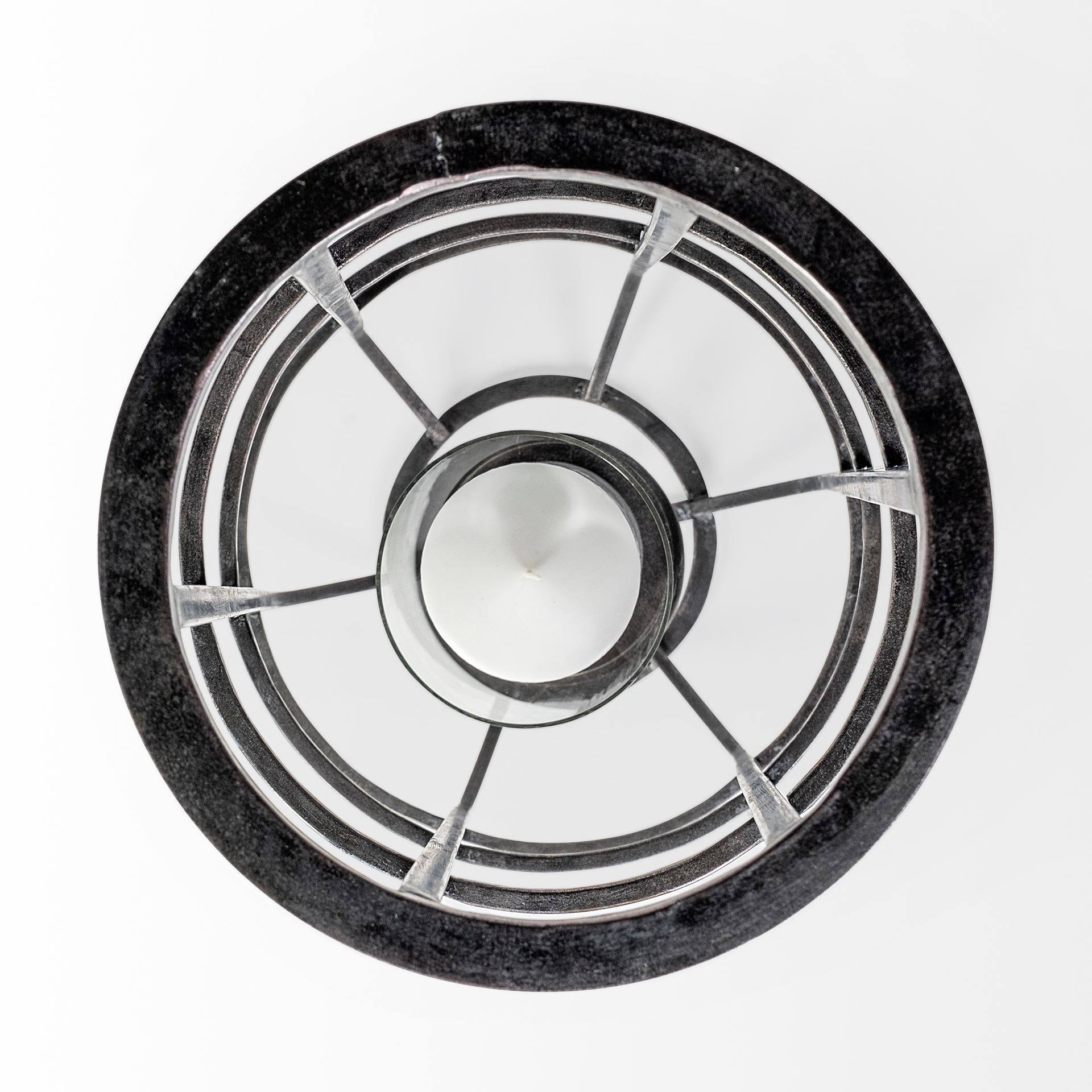 Black Metal Candle Holder Lantern C799