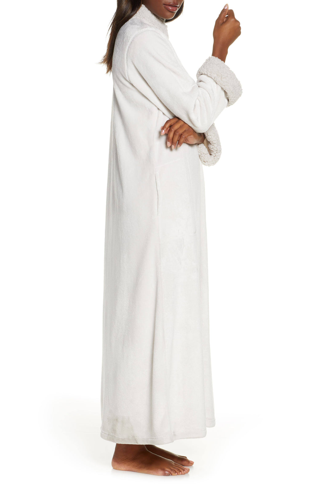 Plush Sherpa Zip Caftan Z39603