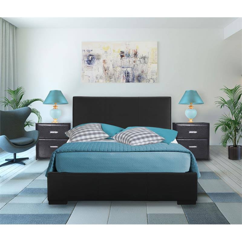 King Black Bed C558473