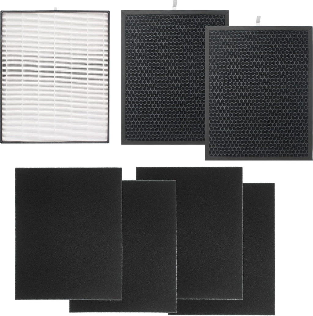 Air Purifier Filter Set with 1 Hepa Filter 2 Carbon Filters and 4 Pre-Filters G96588