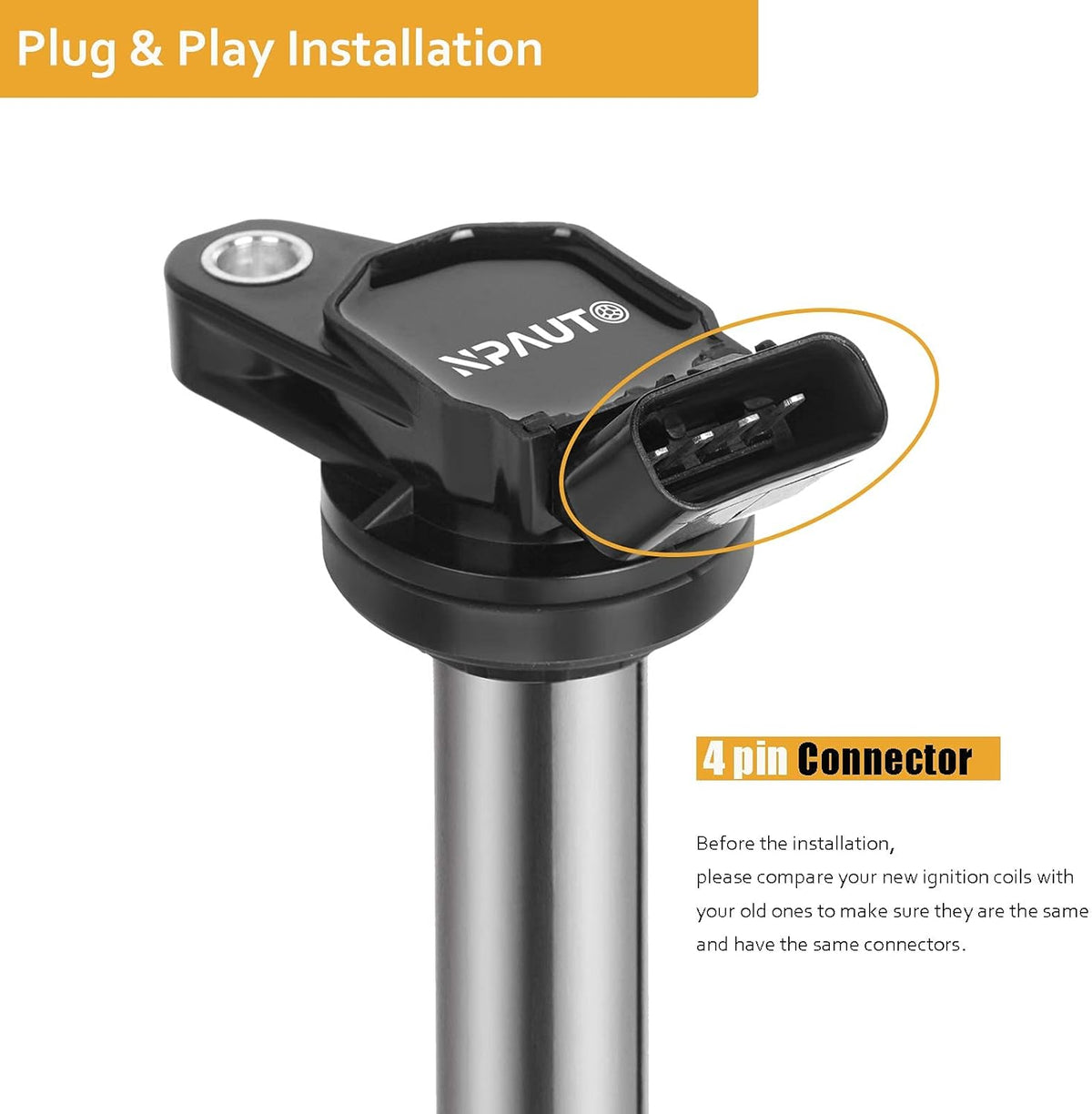 Ignition Coil Pack Set of 4 G837