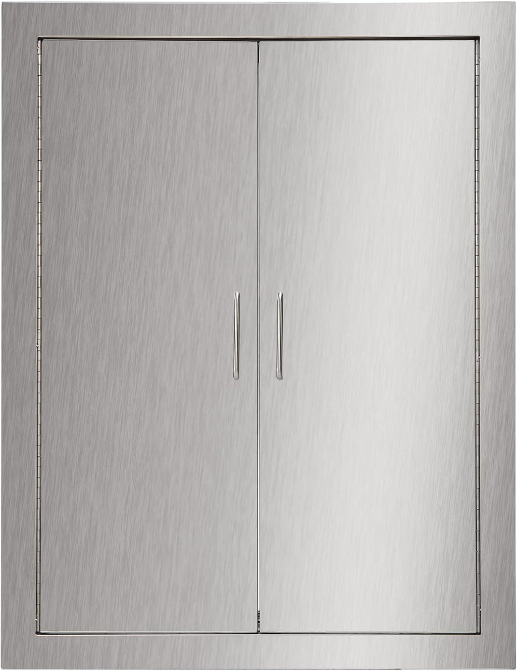 Outdoor Kitchen BBQ Access Door 24W x 31H Inch Stainless Steel Double Doors Y917202