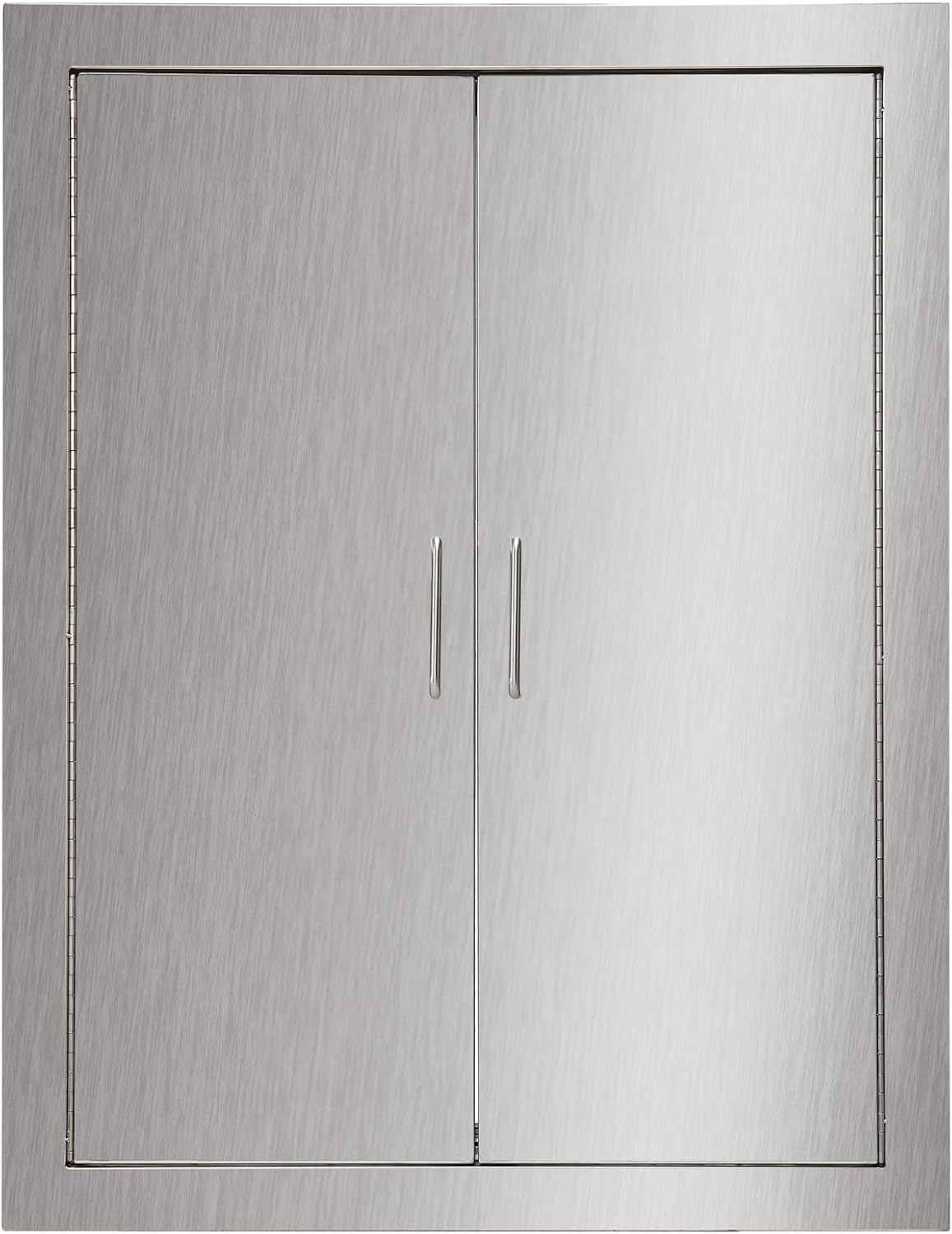 Outdoor Kitchen BBQ Access Door 24W x 31H Inch Stainless Steel Double Doors Y917202