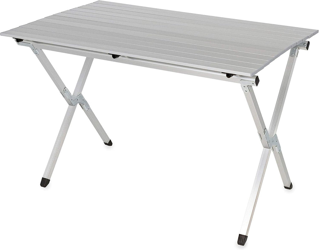 Aluminum Roll-Up Campsite Table with Carrying Bag Q867856