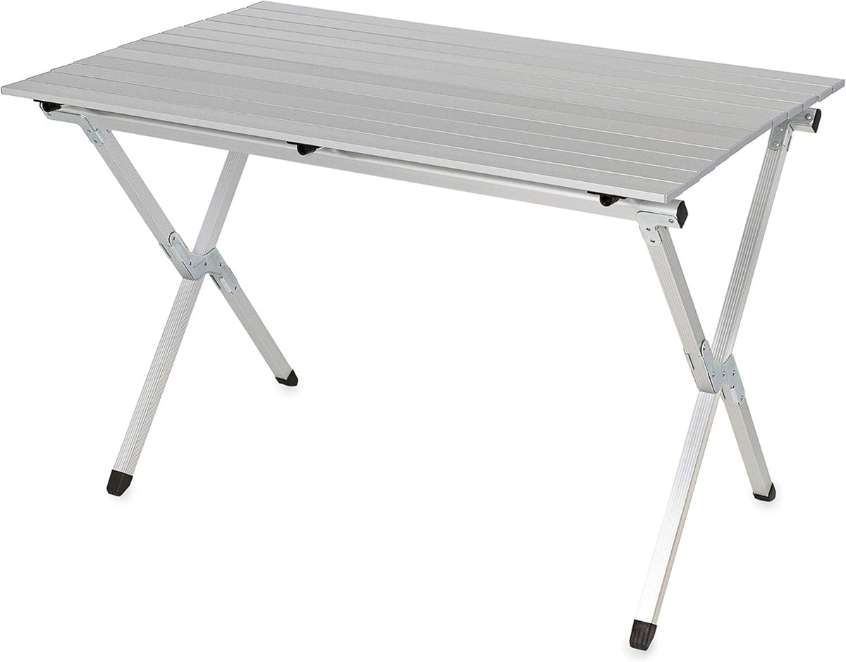 Aluminum Roll-Up Campsite Table with Carrying Bag Q867856