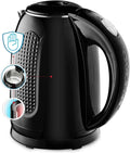 Portable Electric Kettle 1.7 Liter Double Wall Stainless Steel Black L3042