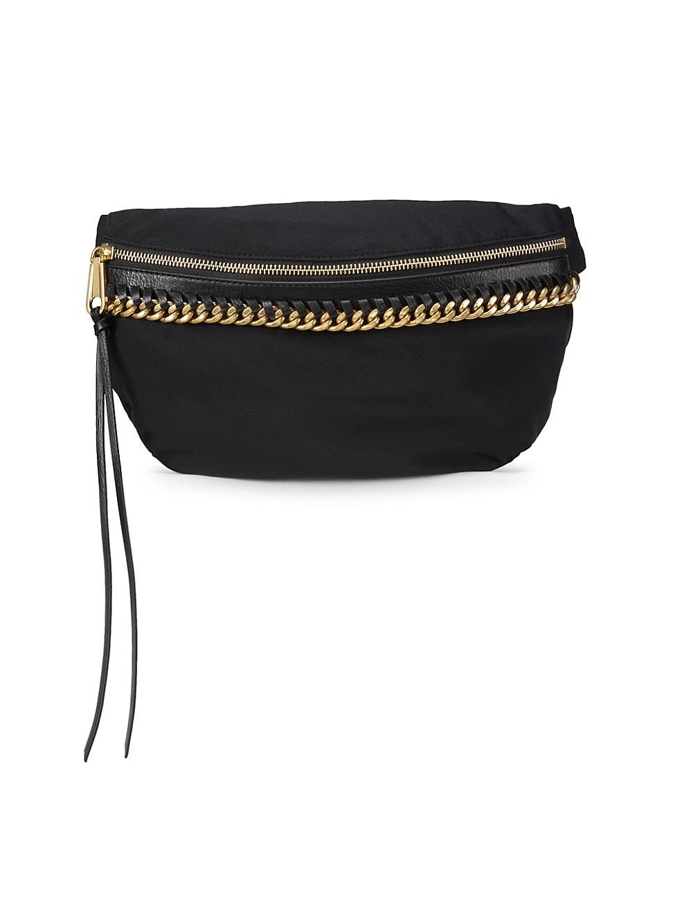Black Nylon Belt Bag S354