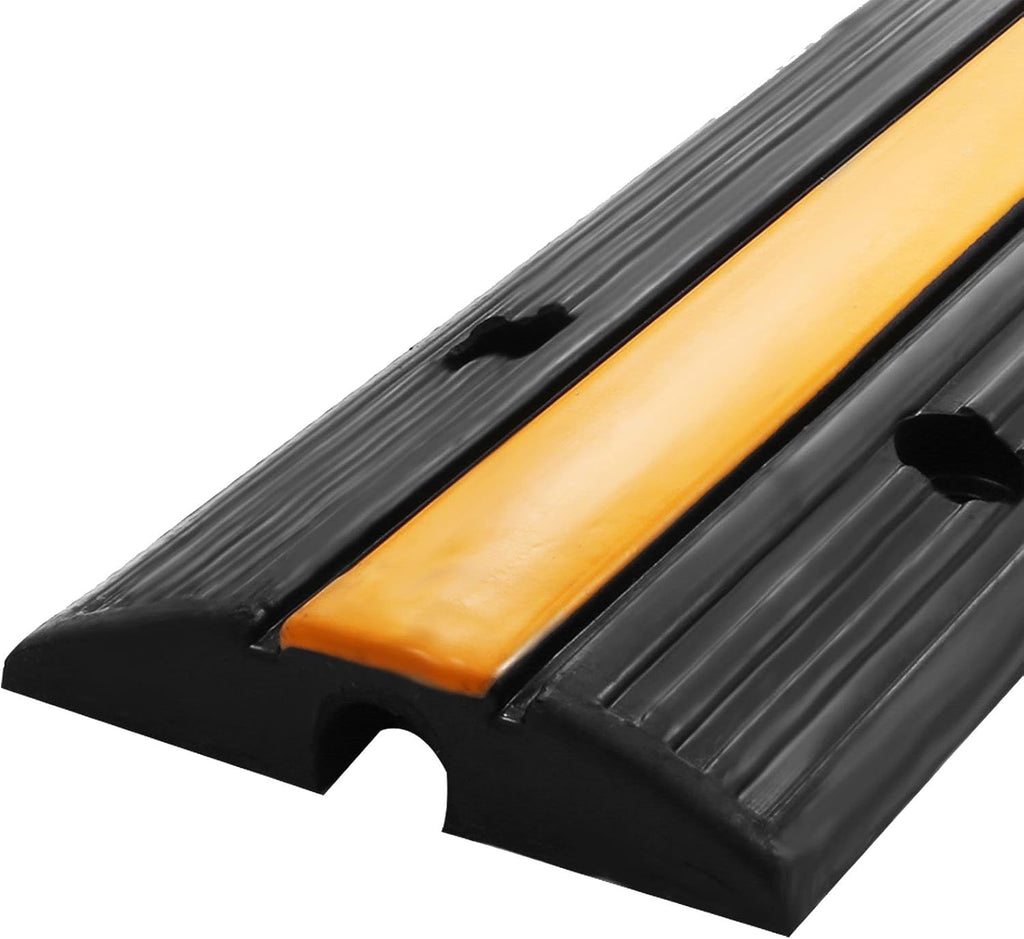 Black Rubber Cable Protector 4 Pack Single Channel B97814