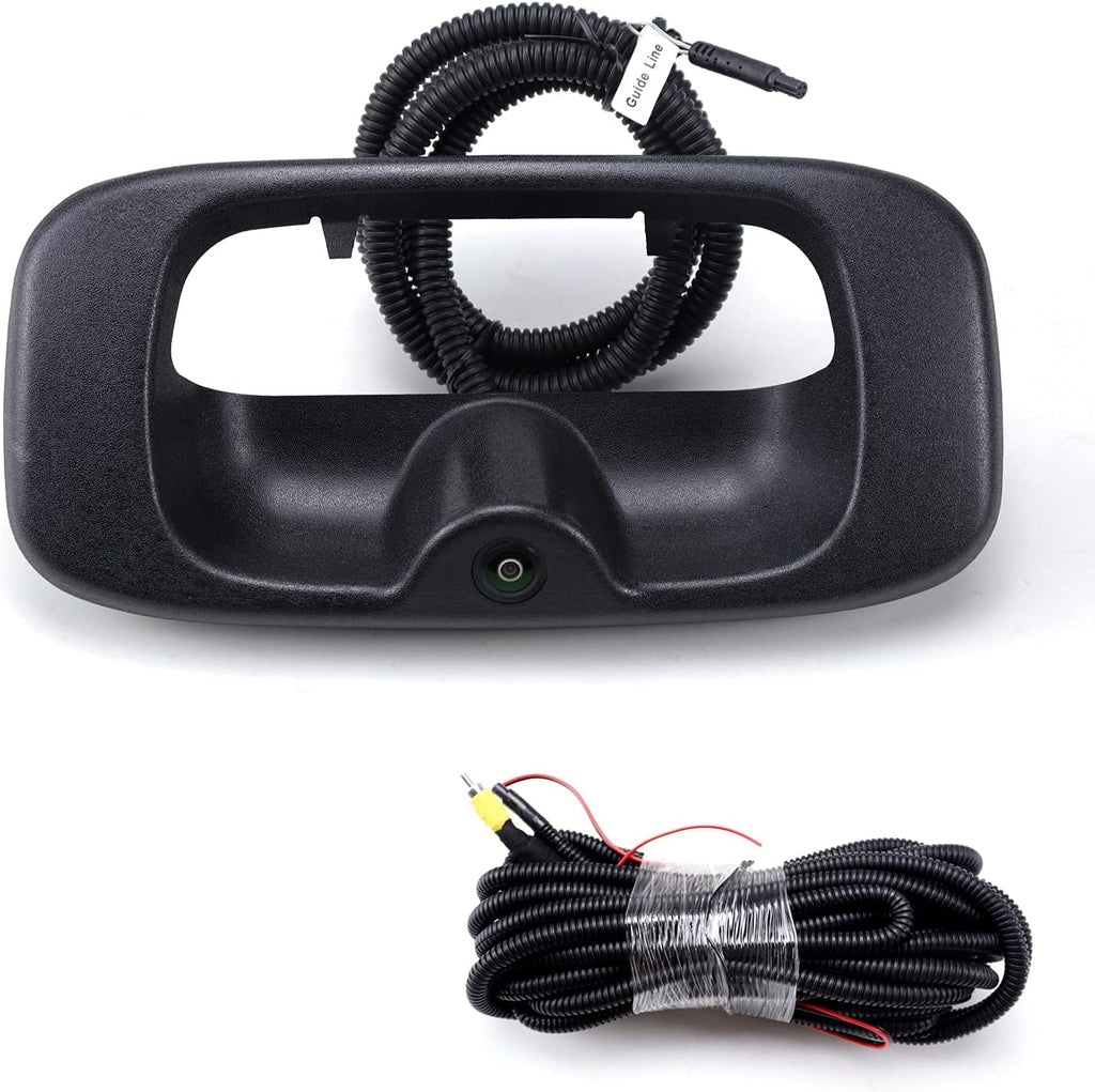 Black Rear View Backup Camera Compatible with Chevy Silverado GMC Sierra 1999-2006 Pack of 2 J21295