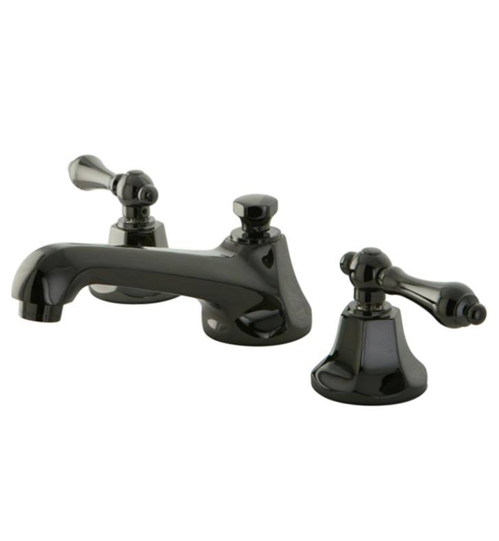 Water Onyx Widespread Lavatory Faucet with Brass Pop-Up Drain J11481