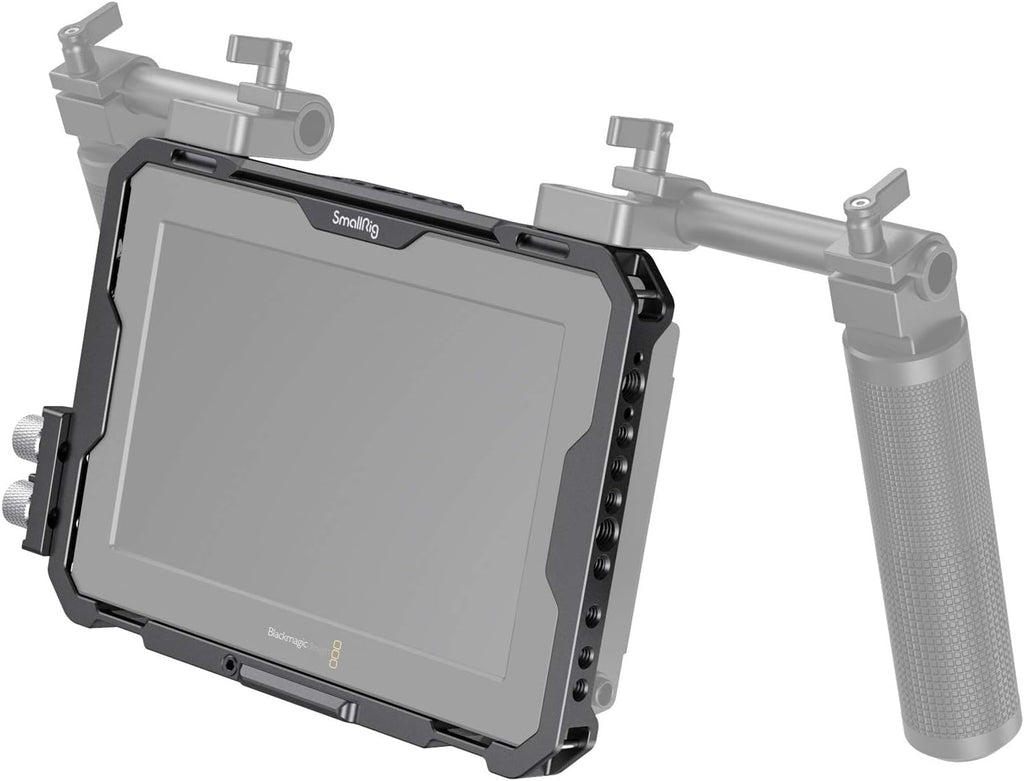 Cage with Sun Hood and HDMI Clamp for Blackmagic Design Video Assist 7 O3230