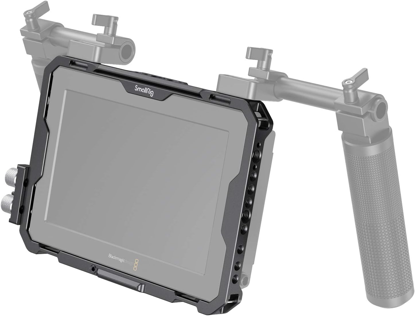 Cage with Sun Hood and HDMI Clamp for Blackmagic Design Video Assist 7 O3230