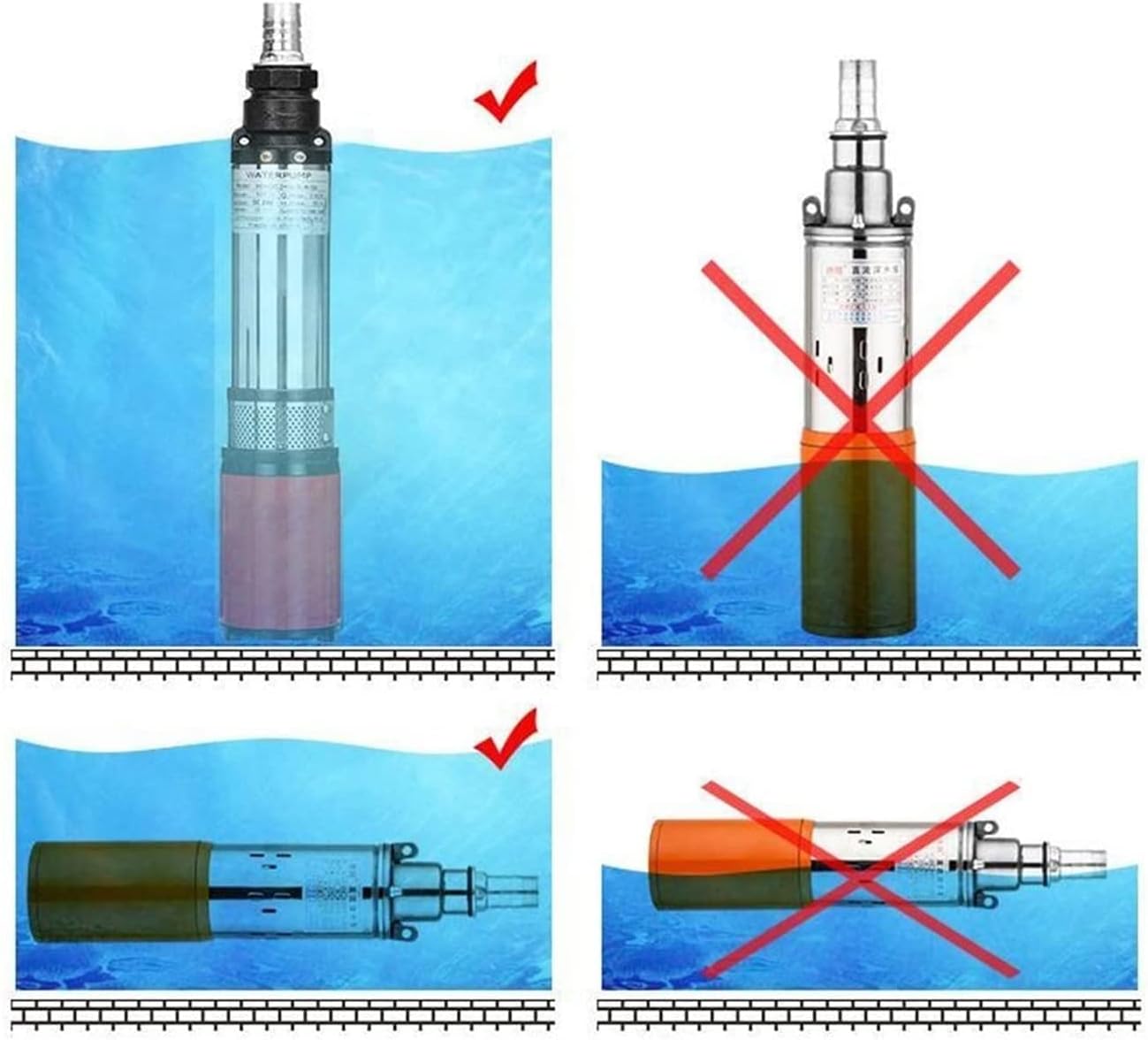 Stainless Steel Submersible Dirty Water Pump 300W 24V DC D232220