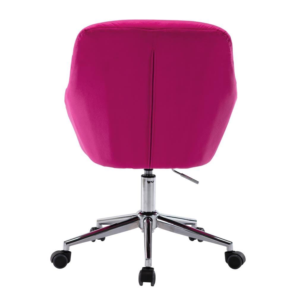 Red Velvet Seat Adjustable Height Swivel Executive Chair F9000