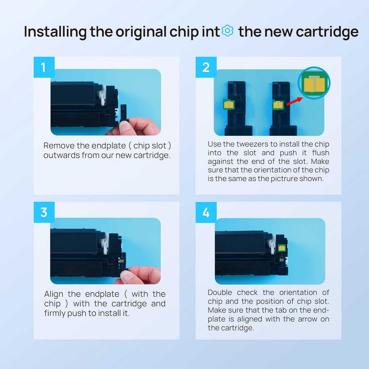 Compatible Toner Cartridge 4 Pack for HP 206A 206X W2110A W2110X N4967