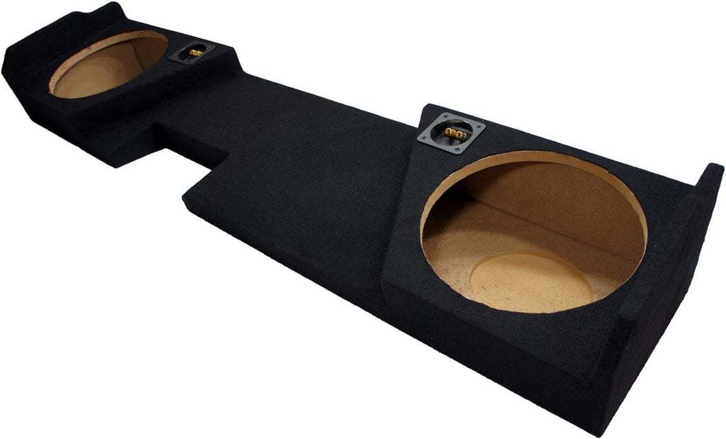 Dual 12" Sub Box Subwoofer Enclosure for Chevy Silverado Double Cab Truck J7542