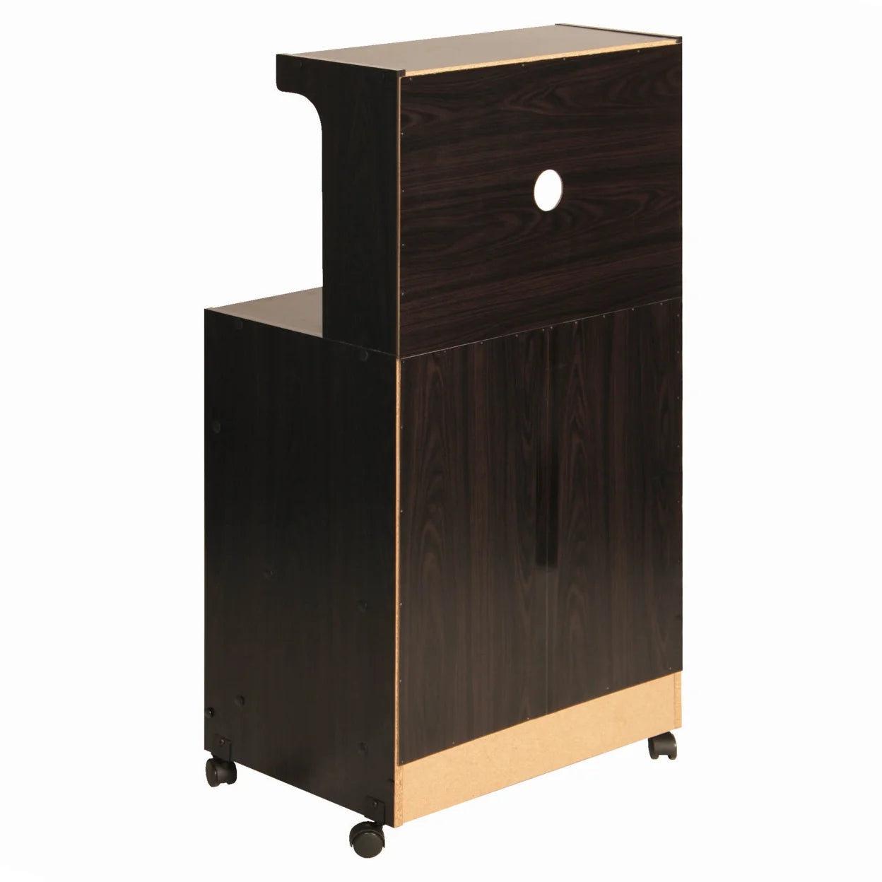 Tobacco Wooden Microwave Cart B5078