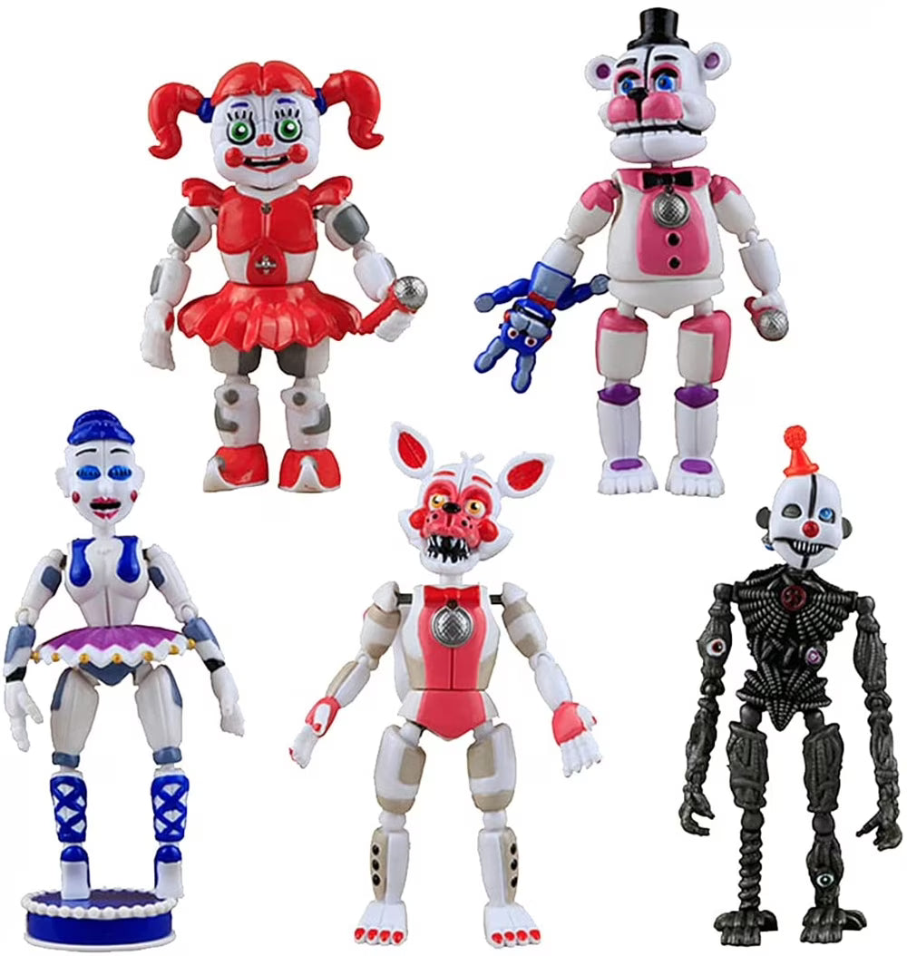 5pcs Five Nights at Freddy's Sister Location Action Figures N9337