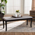 Gray/Black Wood Bench X906605