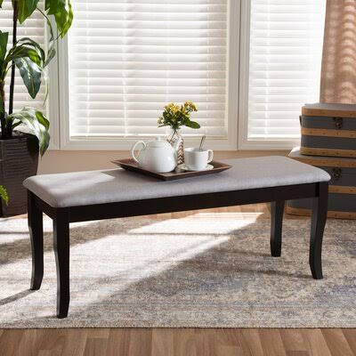 Gray/Black Wood Bench X906605