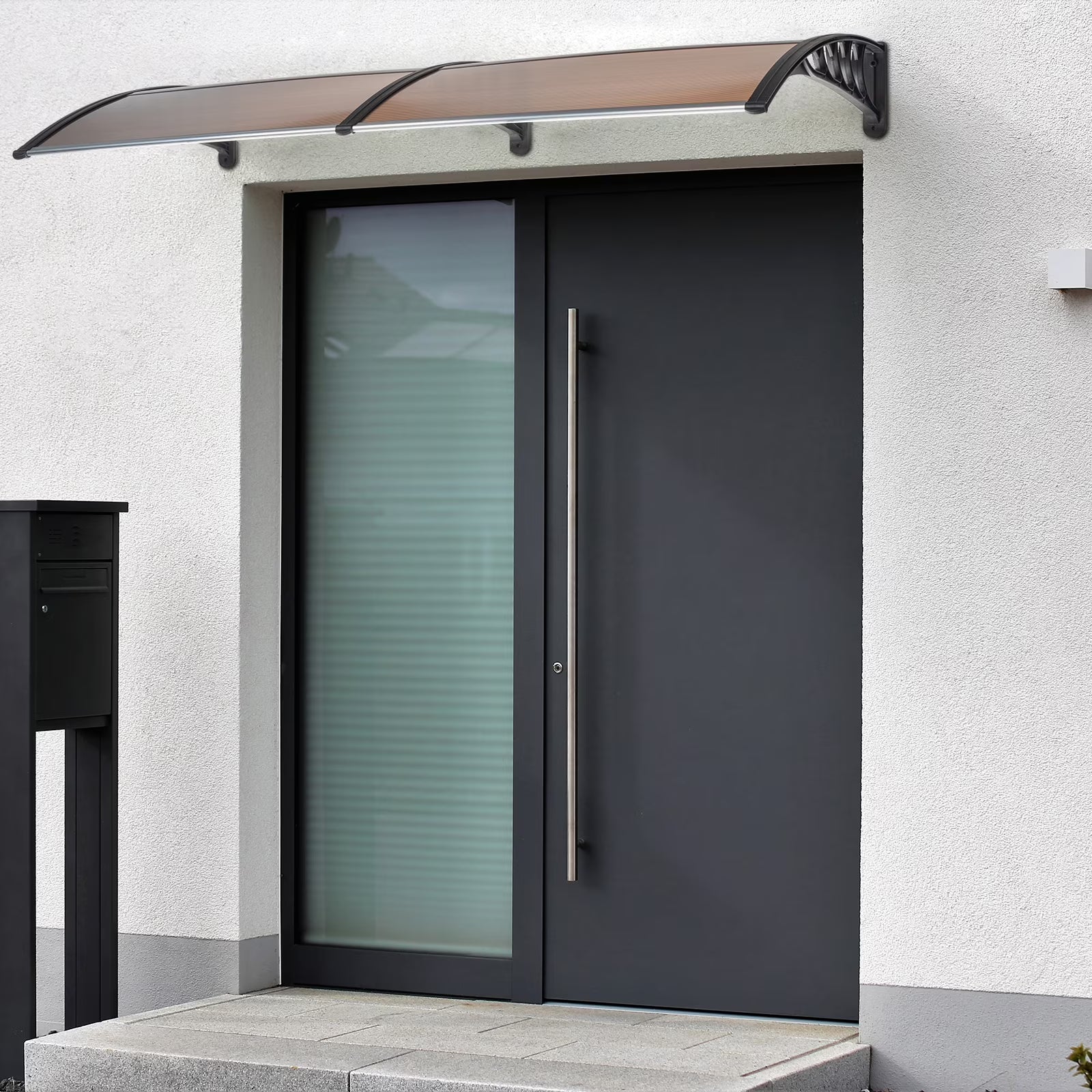 Patio Door Awning Canopy Hollow Sheet UV Rain Protection L991