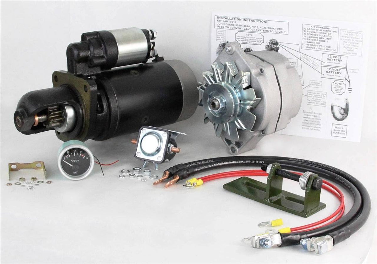 24 TO 12 VOLT ALTERNATOR AND STARTER KIT M7979