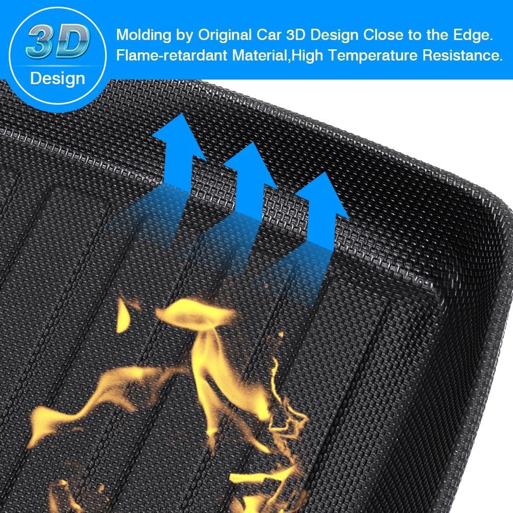 Custom Fit Cargo Liner Trunk Mat for Nissan Rogue 2014-2020 T32, Pack of 2 K80131