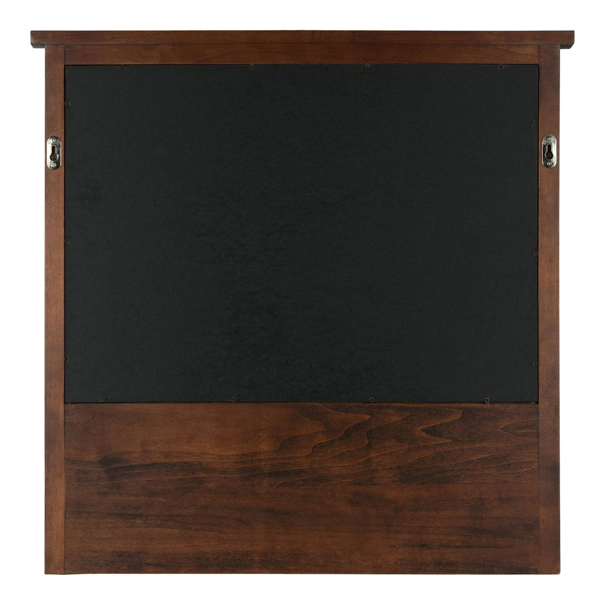 Decorative Rustic Wood Home Organizer with Chalkboard, Pockets, and Key Hooks R686