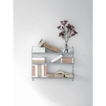 Grey Pocket Wall Shelf P622