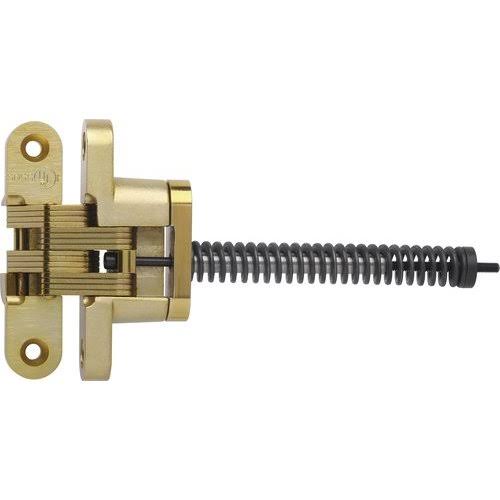 Invisible Hinge Alloy Steel Satin Brass Z6185