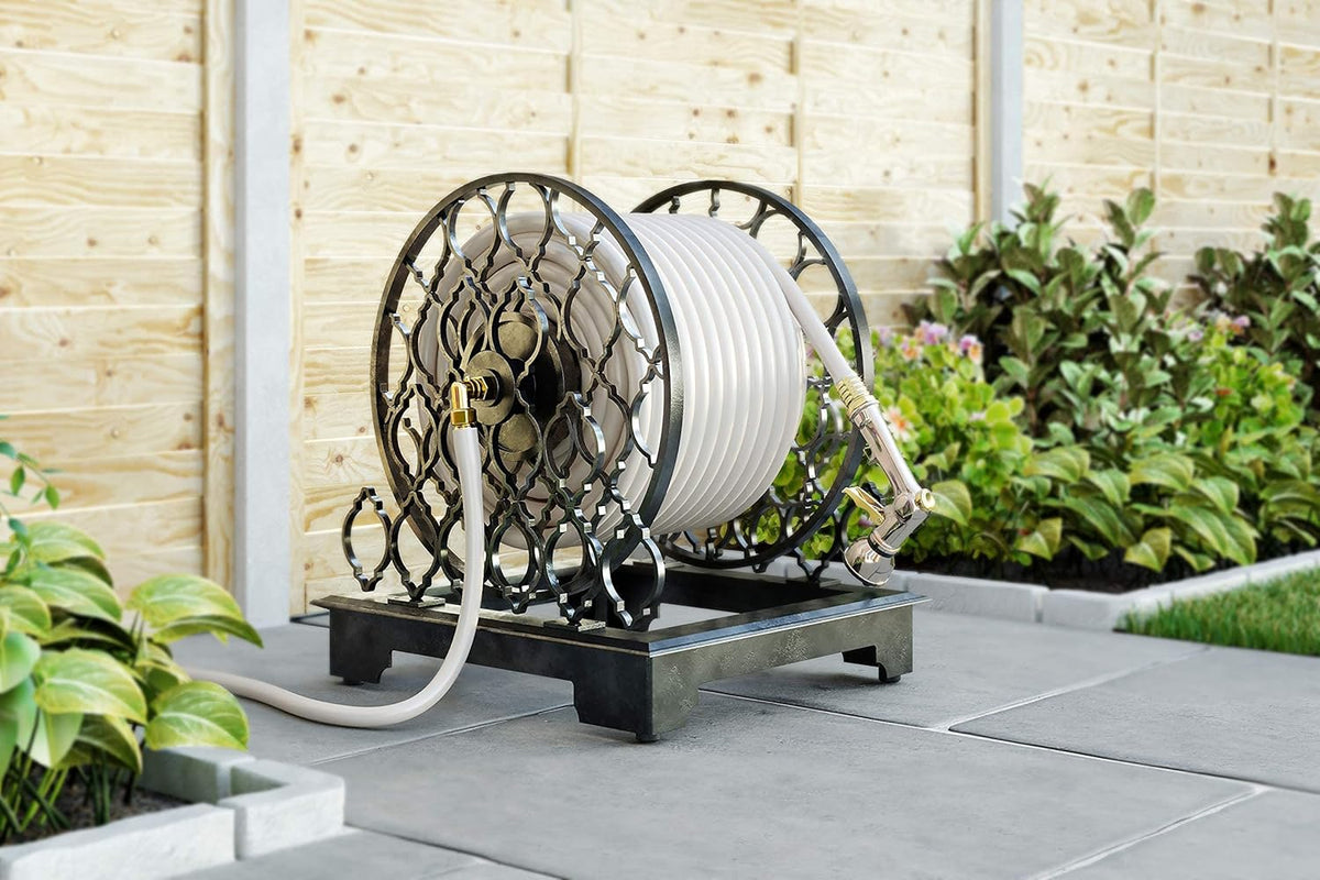 Metal Ornamental Trellis Hose Reel I152