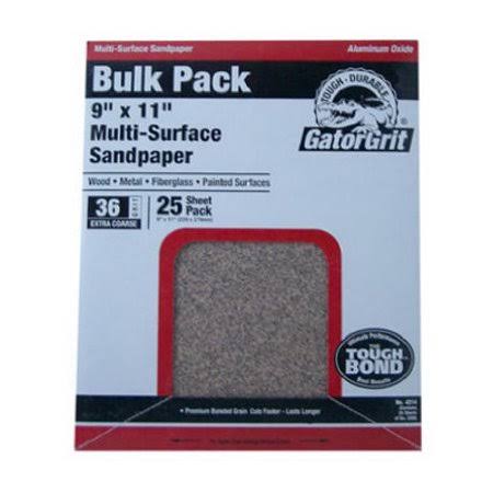 40 Grit Aluminum Oxide Sandpaper 25 Sheets H40547