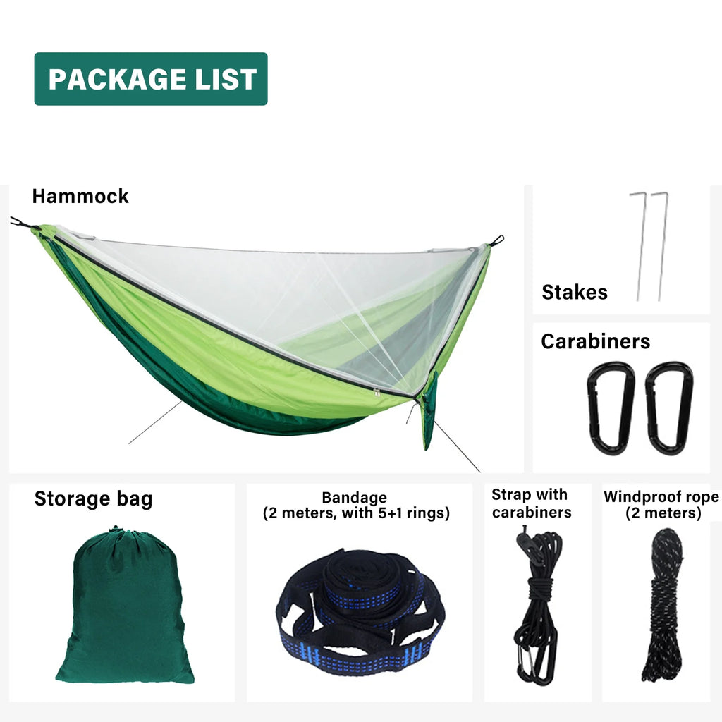 300kg Load Capacity Hammock with Mosquito Net M665